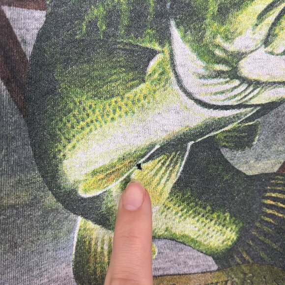 TSI Large Mouth Bass Timber Ridge Fish Short Sleeve T Shirt Mens Sz. XXL - Picture 5 of 8